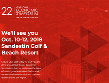 Tablet Screenshot of gulfpowersymposium.com